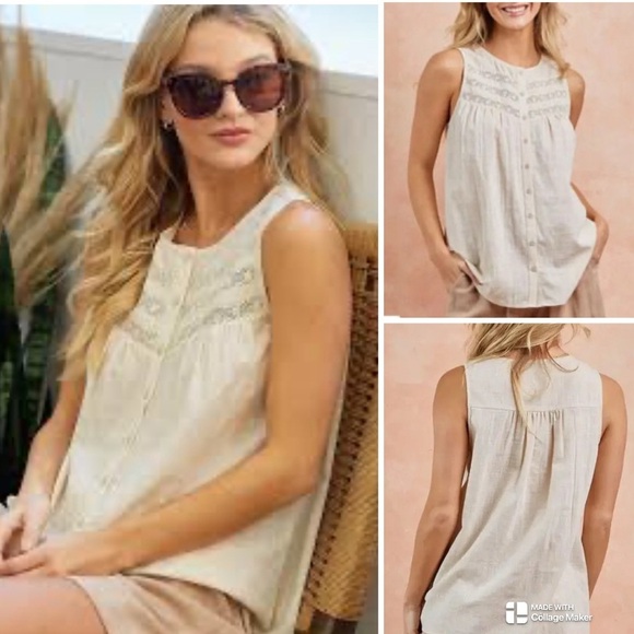 Doe & Rae 100% cotton top - Picture 1 of 8